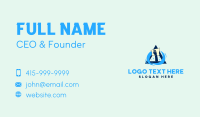 Hand Wipe Clean Triangle Business Card Design