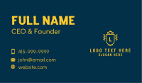 Royal Shield Insurance Letter A  Business Card