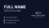 Grey Football Key Business Card