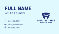 Modern Blue S  Business Card