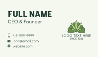 Cannabis Leaf Business Card example 4