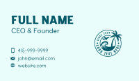 Airplane Ocean Tide Business Card