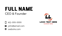 Modern Manufacturing Contractor Business Card