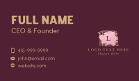 Leaf Frame Lettermark Business Card