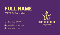 Yellow Lungs Star Business Card Design