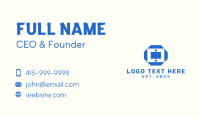 Blue Star Letter O  Business Card Design