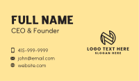 Creative Letter N Business Card Design