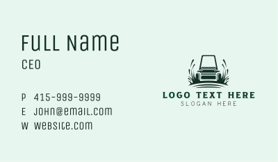 Landscaping Lawn Mower Business Card