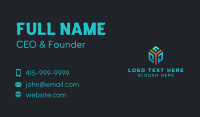 Digital Cube Technology Business Card Design