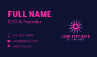 Star Festival Pyrotechnics Business Card Design