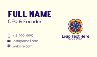 Colorful Flower Decoration Business Card