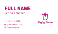 Pink Tulip Mountain Business Card Image Preview