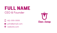 Pink Tulip Mountain Business Card Image Preview