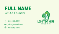 Eco Friendly Mansion  Business Card Design