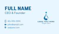Water Liquid Droplet Business Card