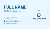 Water Liquid Droplet Business Card Design