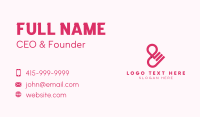 Locator Ampersand Lettering Business Card