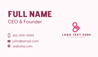 Locator Ampersand Lettering Business Card