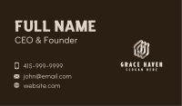 3D Metallic Brad Loaf Business Card