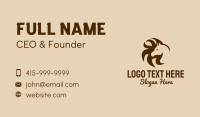 Horse Mane Head  Business Card