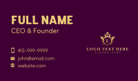 Royal Crown Crest Lettermark Business Card