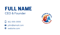 Fire Water Thermal Refrigeration Business Card Image Preview