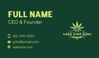 Cannabis Marijuana Leaf Business Card