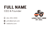 Minimalist Road Roller Business Card