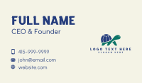 International Globe Turtle Business Card