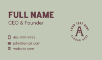 Dumbbell Business Card example 1