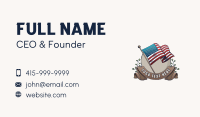 American National Flag Business Card Design