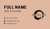 Brush Ink Wordmark Business Card