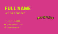 Mural Skate Wordmark Business Card Design