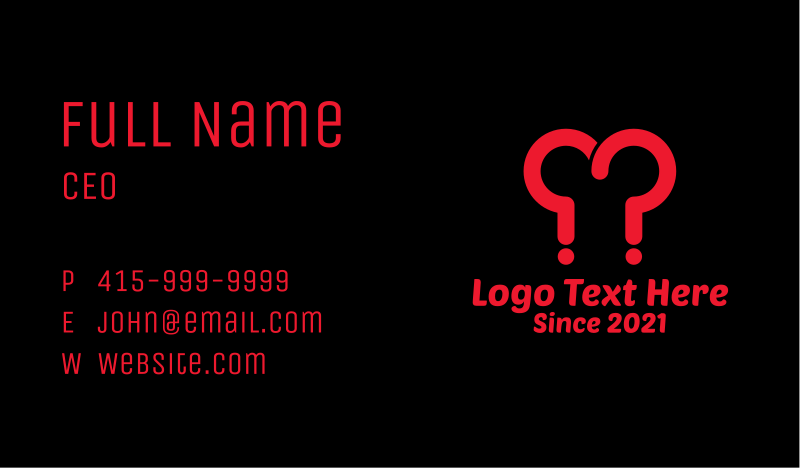 Case Business Card example 4