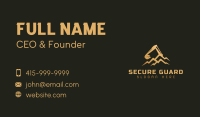 Backhoe Sand Construction Business Card