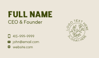 Organic Plant Garden  Business Card