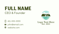 Island Tropical Vacation Business Card