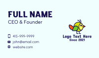 Multicolor Baby Bird  Business Card