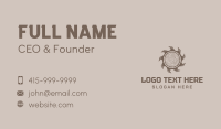 Rustic Lumberjack Tool Business Card Design