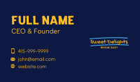 Handwritten Graffiti Wordmark Business Card