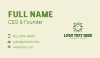 Leaves Eco Gardening Business Card