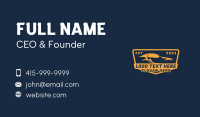 Orange Race Car Business Card Design