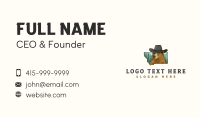 Montana Bear Hat Business Card