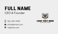 Sword Skull Wings Business Card