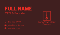Eiffel Tower Business Card example 4