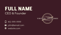 Vintage Business Wordmark Business Card Image Preview