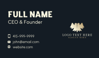 Luxury Gold Eagle Business Card