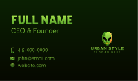 Alien Pixelated Gaming  Business Card