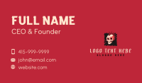 Skull Mohawk Punk Business Card