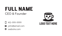 Skull Coffee Cup Business Card Design